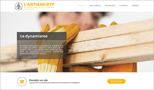 creer site internet entreprise BTP saint-brieuc